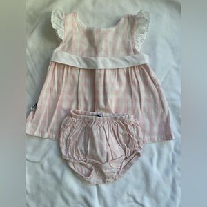 Charming Pink and White Kids Diaper Cover Set